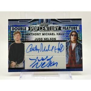 2023 Leaf Pop Century Anthony Michael Hall & Judd Nelson Blue Mojo Auto 1/1 SSP